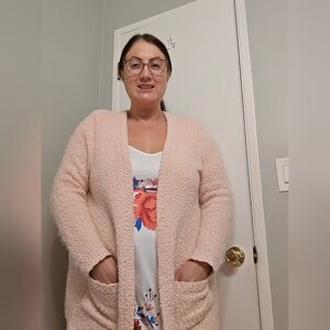 Torrid Pink Fuzzy Sweater